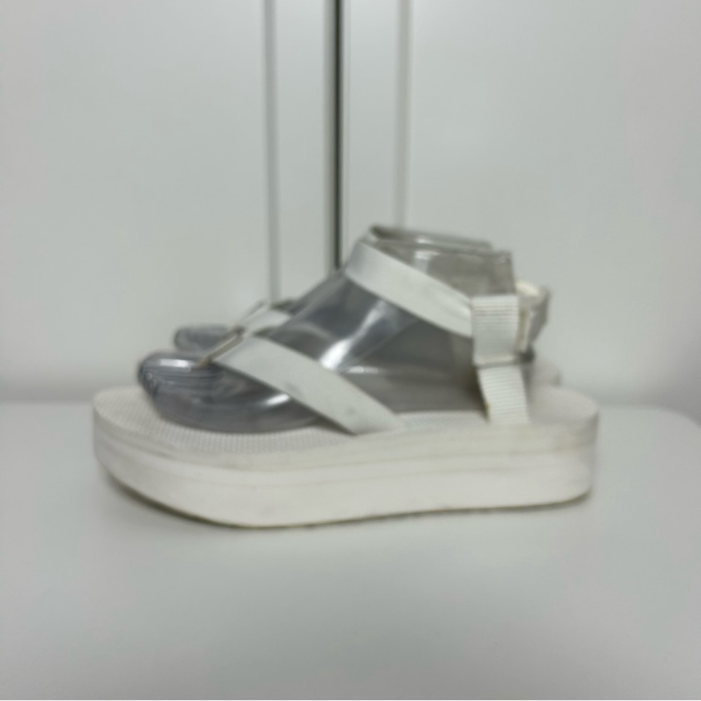 Teva Flatform Universal Platform White Sandals Sl… - image 3